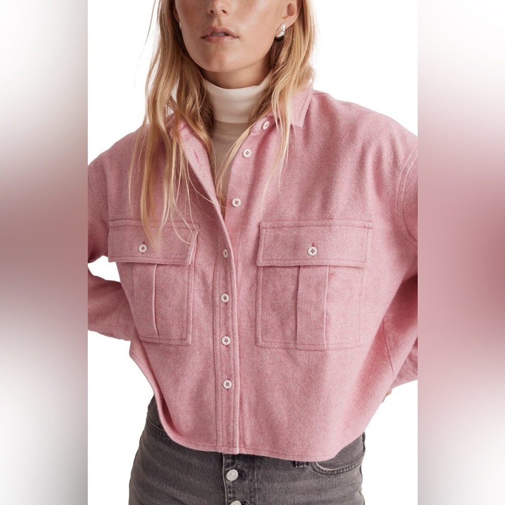 Madewell Flannel Cargo Button-Up Shirt